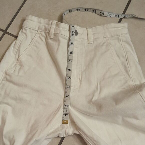 Everlane Cropped Wide Leg Short Jean White Pants Size 2S - Picture 9 of 9